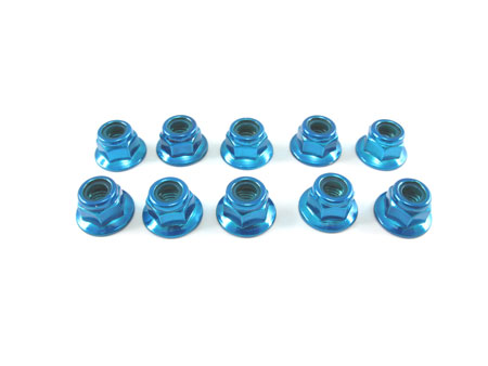 HD 3mm Low Mass Lock Nut set With Flange (10)