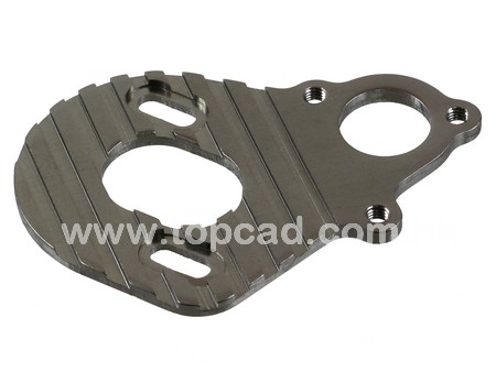 Alloy Motor Plate w/heat sink for Axial Wraith